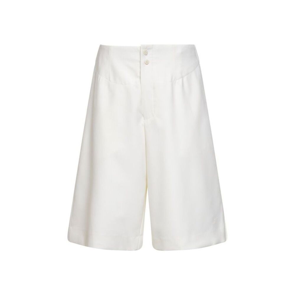 Jacquemus Men White The Moisson Tailored Bermuda Shorts